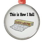 How I Roll Plastic Wrap Ornaments