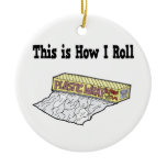 How I Roll Plastic Wrap Ornaments