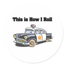 How I Roll (Police/Cop Car) stickers