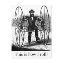 How I Roll postcards by VintagePrints How I Roll postcards