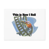 How I Roll (Roller Coaster) Postcard
