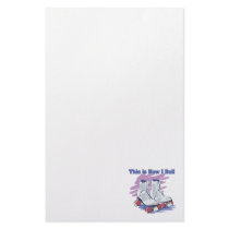 How I Roll (Roller Skates) Custom Stationery