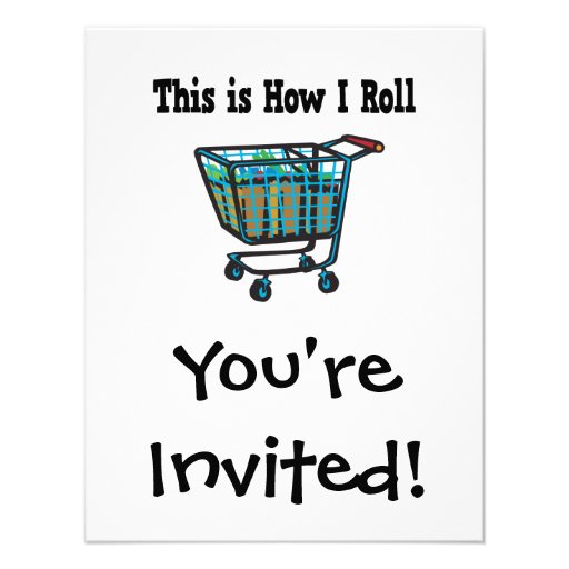 How I Roll Shopping Cart Invite