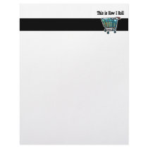 How I Roll Shopping Cart Customized Letterhead