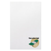How I Roll (Skateboard) Stationery Design