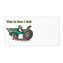 How I Roll (Tractor) Custom Shipping Labels