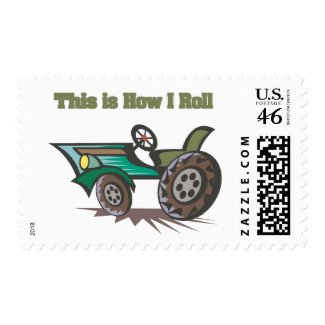 How I Roll (Tractor) stamp