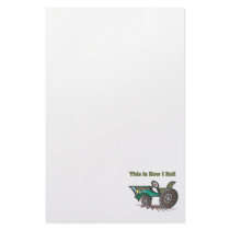 How I Roll (Tractor) Custom Stationery