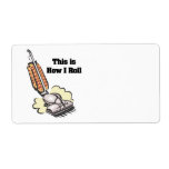 How I Roll (Vacuum Cleaner) Personalized Shipping Labels