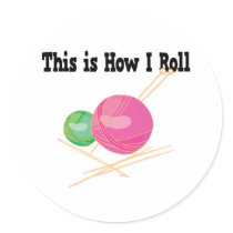 How I Roll Yarn stickers