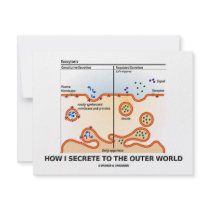How I Secrete To The Outer World (Exocytosis) invitations by wordsunwords How I Secrete To The Outer World (Exocytosis) invitations