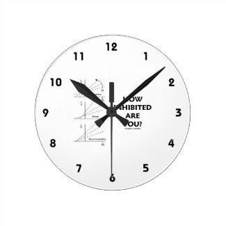 How Inhibited Are You? (Chemistry Enzyme Kinetics) Round Wall Clock