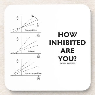 How Inhibited Are You? (Chemistry Enzyme Kinetics) Drink Coasters