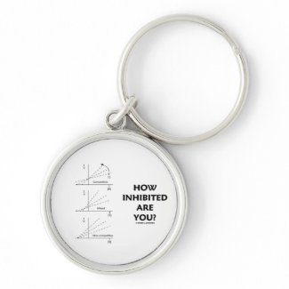 How Inhibited Are You? (Chemistry Enzyme Kinetics) keychain