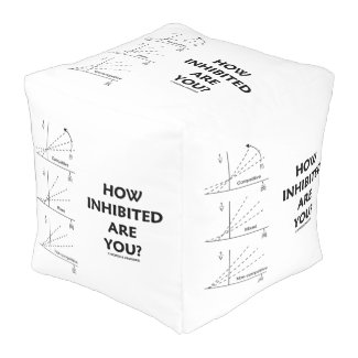 How Inhibited Are You? (Chemistry Enzyme Kinetics) Cube Pouf