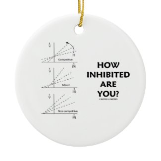 How Inhibited Are You? (Chemistry Enzyme Kinetics) Christmas Ornament