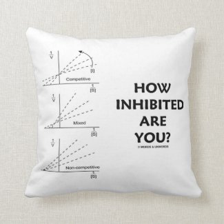How Inhibited Are You? (Chemistry Enzyme Kinetics) Throw Pillows