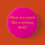 how, raven, like, writing, desk, alice, wonderland