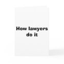 How lawyers do it cards by frugalbride How lawyers do it cards
