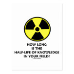 How Long Is The Half-Life Knowledge In Your Field? Post Card