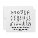 How Many Knots Can You Knot? invitations