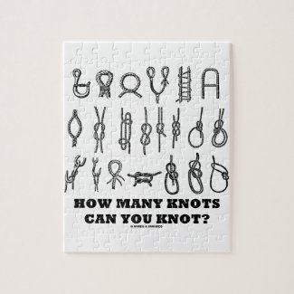 How Many Knots Can You Knot? Jigsaw Puzzles