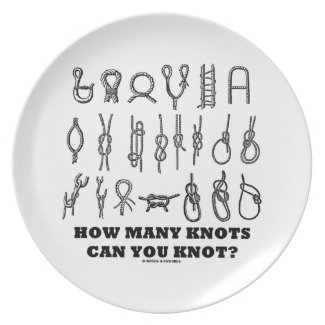 How Many Knots Can You Knot? Party Plate
