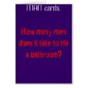 How many men does it take to tile a bathroom? cards by peterspooner How many men does it take to tile a bathroom? cards