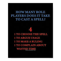 How Many Players to Cast a Spell posters by thefrozenduck How Many Players to Cast a Spell posters