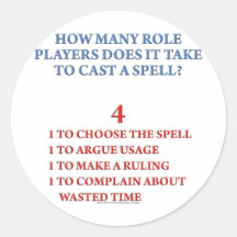 How Many Players to Cast a Spell Sticker
