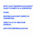 How many republicans ? t-shirts