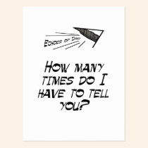 How many times? postcards