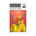 "How May Your Serve Me" Cat Postage postage