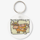 round_keychain - How Meat by-products are born.: Sizes 