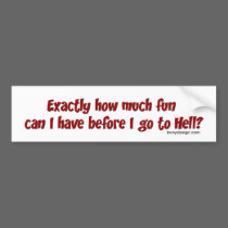 How Much Fun Can I Have Bumperstickers by ironydesign How Much Fun Can I Have Bumperstickers