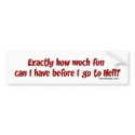 How Much Fun Can I Have Bumperstickers by ironydesign How Much Fun Can I Have Bumperstickers