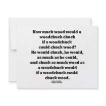 How Much Wood Would A Woodchuck Chuck Twister Invites