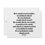 How Much Wood Would A Woodchuck Chuck Twister Invites
