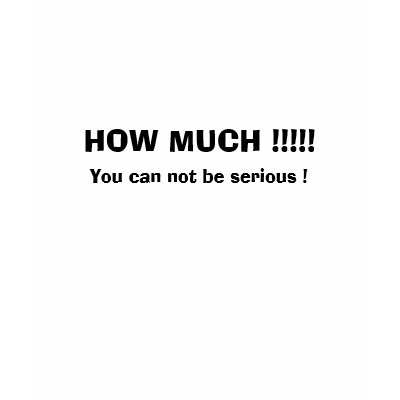HOW MUCH !!!!!, You can not be serious ! T Shirt by wildmog