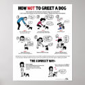 How Not To Greet A Dog (11" x 14", version 2) posters