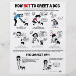 How Not To Greet A Dog - 8.5" x 11" flyers