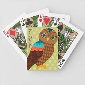 How Now Brown Owl? Bicycle Poker Cards