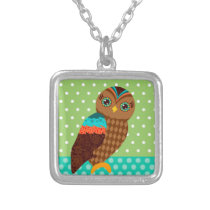 How Now Brown Owl - Polka Dots necklaces