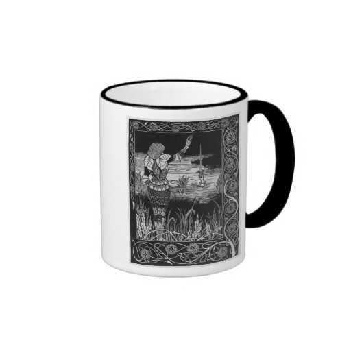 How Sir Bedivere Cast the Sword Excalibur Mug