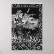 How Sir Bedivere Cast the Sword Excalibur Poster