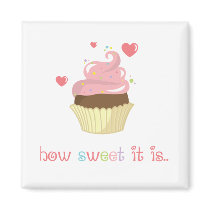 How Sweet it Is Cupcake magnets