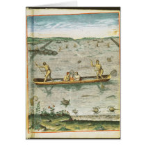 How the Indians Catch their Fish Greeting Cards
