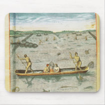 How the Indians Catch their Fish Mousepads
