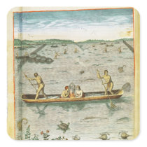 How the Indians Catch their Fish Sticker