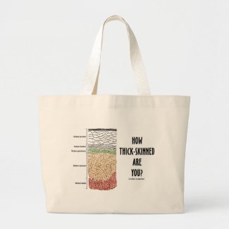 How Thick-Skinned Are You? (Epidermis Skin Layers) Tote Bags